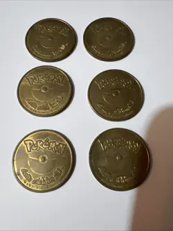 Hasbro Pokemon Battling Coin Game Coins Lot Of 6 1999 - Image 5