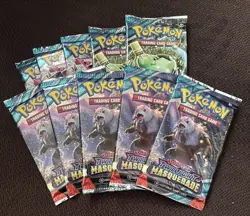 Pokemon Twilight Masquerade Booster Packs Lot of 10 New Factory Sealed TCG - Image 1