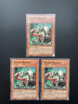 Yugioh Masked Dragon SOD-EN026 Unlimited Edition Common HP X3 - Image 1