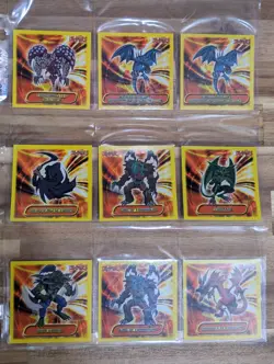 Yu-Gi-Oh X Topps Sticker Lot 42 Total (Gold Foil, Silver Foil, Red & Yellow) - Image 3