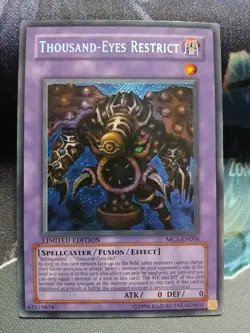 Yugioh Thousand-Eyes Restrict Secret Rare MC1-EN004 Lightly Played - Image 1