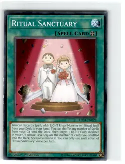 Yu-Gi-Oh! Ritual Sanctuary Common LED4-EN022 Moderately Played 1st Edition - Image 1