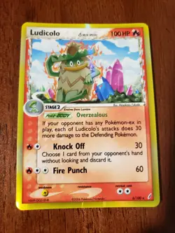 Ludicolo Delta Species Reverse Holo Card 6/100 Damaged - Image 1