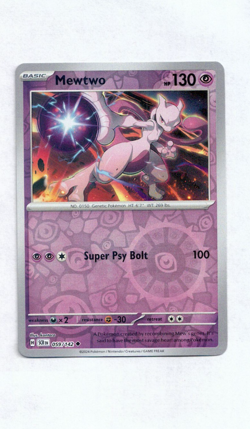 Pokemon TCG Stellar Crown Mewtwo # 059/142 Holo Foil Card NM - Image 1