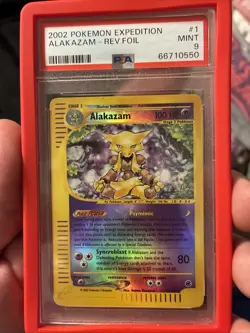 Alakazam Reverse Holo Rare 1/165 Expedition 2002 Pokemon Card Nintendo - Image 1