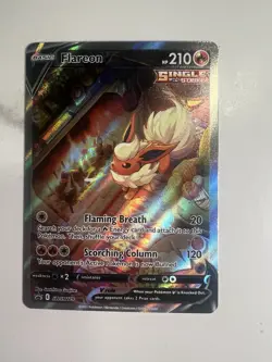 Pokemon Flareon v SWSH179 Sword & Shield Promo Card Holo English NM Condition - Image 1
