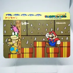 Lemmy Koopa Super Mario Bros 4 world CARD 1992 Nintendo TopSun MADE IN JAPAN - Image 1