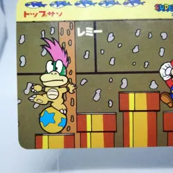 Lemmy Koopa Super Mario Bros 4 world CARD 1992 Nintendo TopSun MADE IN JAPAN - Image 4