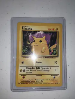 Pikachu 58/102 Base Set Pokemon Card MN - Image 1