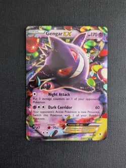 Gengar EX - 34/119 - Pokemon Phantom Forces XY Ultra Rare Card - Image 1