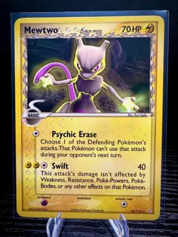 Mewtwo Delta Species 24/110 2006 EX Holon Phantoms Pokemon TCG Card NM - Image 1