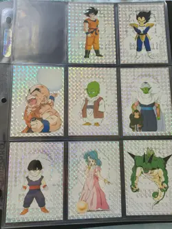Dragon Ball Z Silver JPP/Amada 1998 Cards Set Of 8 - Image 1