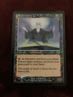 Undertaker Foil Black Common Magic: The Gathering Card Mercadian Masques NM - Image 1