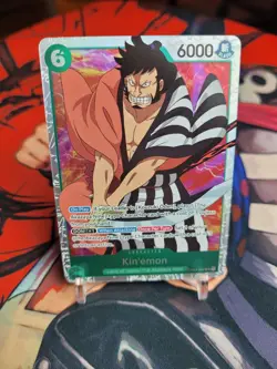 One Piece Card Game English Romance Dawn SR OP01-040 Kin'emon - PRE-ERRATA - Image 1