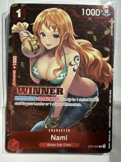 Nami (Tournament Pack Vol. 3) [Winner] - One Piece Promotion Cards (OP-PR) - Image 1