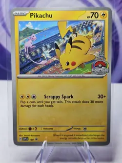 Pikachu 190/SVP - Promo Pokemon Card Mew World Championships 2024 - Image 1