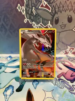 Pokemon TCG Reshiram XY74 Holo Full Art Black Star Promo Card MP See Pics - Image 1
