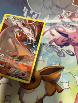 Pokemon TCG Reshiram XY74 Holo Full Art Black Star Promo Card MP See Pics - Image 3
