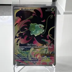 Stamped Bulbasaur 133/132 Mega Evolution Set Pokemon Card - Image 1