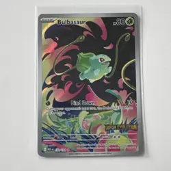 Stamped Bulbasaur 133/132 Mega Evolution Set Pokemon Card - Image 2
