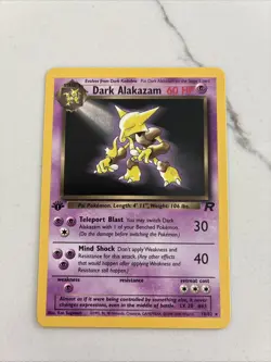 Dark Alakazam 18/82 Team Rocket 1st Edition - Regular Pokemon TCG Card - Image 1