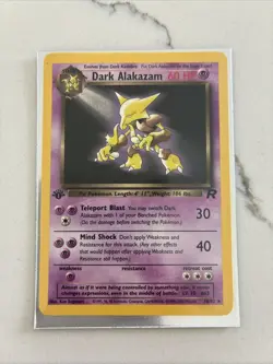 Dark Alakazam 18/82 Team Rocket 1st Edition - Regular Pokemon TCG Card - Image 3