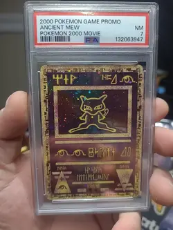Pokemon Ancient Mew PSA 7 NM Promo Card 2000 Movie Holo TCG - Image 1