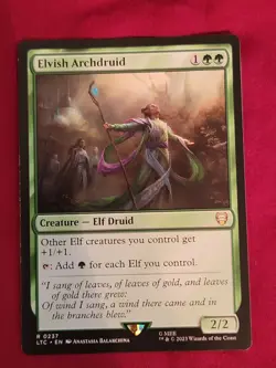 Elvish Archdruid 0237 Non Foil Rare LOTR Commander MTG Near Mint - Image 1