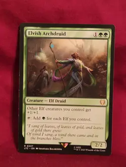 Elvish Archdruid 0237 Non Foil Rare LOTR Commander MTG Near Mint - Image 3