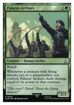 Palazzo Archers (foil) Assassin's Creed MTG - NM+ Mythic Relics - Image 1