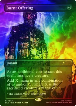 MTG - Burnt Offering - Foil - Iron Maiden Secret Lair - Magic the Gathering - Image 1