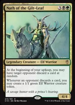 MTG - Nath of the Gilt-Leaf - Commander 2016 - NM, English Magic FLAT RATE SHIP - Image 1