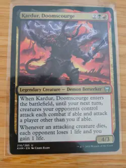 MTG Kardur, Doomscourge 216 Kaldheim M/NM Free UK P&P - Image 1