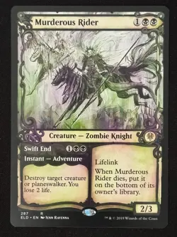 1x MTG Murderous Rider (Showcase) - Throne of Eldraine (ELD) #287 - Magic - Image 1