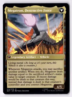 Megatron, Tyrant NM* Transformers ENGLISH 012/015 mtg -UnltdCards - Image 2