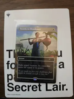 Magic The Gathering Secret Lair The Office Dwight's Destiny Swords to Plow FOIL - Image 1