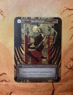 Deathwish (Foil) - Unique - Gothic - NM - Sorcery: Contested Realm - Image 1