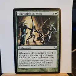 1x Flourishing Defenses, slight damage, Shadowmoor MTG Magic The Gathering - Image 1