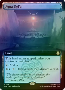 1 x Agna Qel'a - Foil - Extended Art - Avatar: The Last Airbender - LP - MTG - Image 1