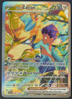 Pokemon - Hop's Zacian ex - 186/159 - SV Journey Together - SIR - NM - Image 2