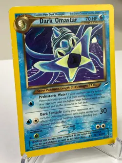 Dark Omastar 19/105 Neo Destiny Rare WOTC Pokemon Card - Moderately Played - Image 2