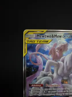 Pokemon TCG Mewtwo & Mew GX SM191 Black Star Promo Card Near Mint Condition - Image 2