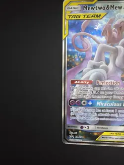 Pokemon TCG Mewtwo & Mew GX SM191 Black Star Promo Card Near Mint Condition - Image 5