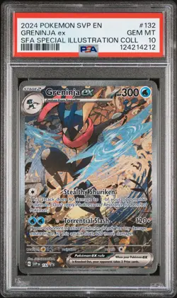 Greninja ex 132 Pokemon Shrouded Fable Black Star Promo GEM MINT PSA 10 - Image 1