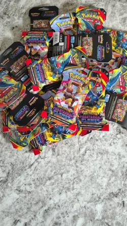 25 Lot of Phantasmal Flames | Sleeved Booster Packs | Pokemon TCG | new! - Image 1