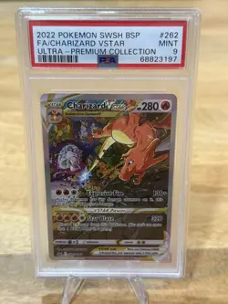 Pokemon TCG Charizard VSTAR Black Star Promo SWSH262 PSA MT 9 - Image 1