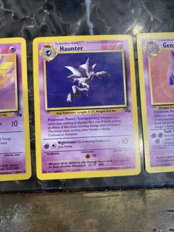 Pokemon TCG Fossil Gastly Haunter Gengar Non Holo Rare Pokemon Card Bundle LP - Image 3