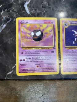 Pokemon TCG Fossil Gastly Haunter Gengar Non Holo Rare Pokemon Card Bundle LP - Image 4