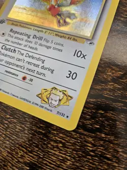 Pokemon TCG Lt. Surge's Fearow Gym Heroes 1st Edition Holo Rare #7/132 LP - Image 3