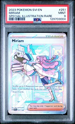 2023 POKEMON SVI EN-SCARLET & VIOLET SPECIAL ILLUSTRATION RARE #251 MIRIAM PSA 9 - Image 1